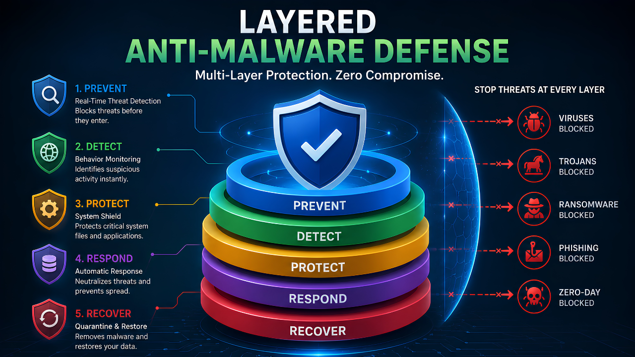 Layered Anti-Malware Defense for Home Networks (2026)