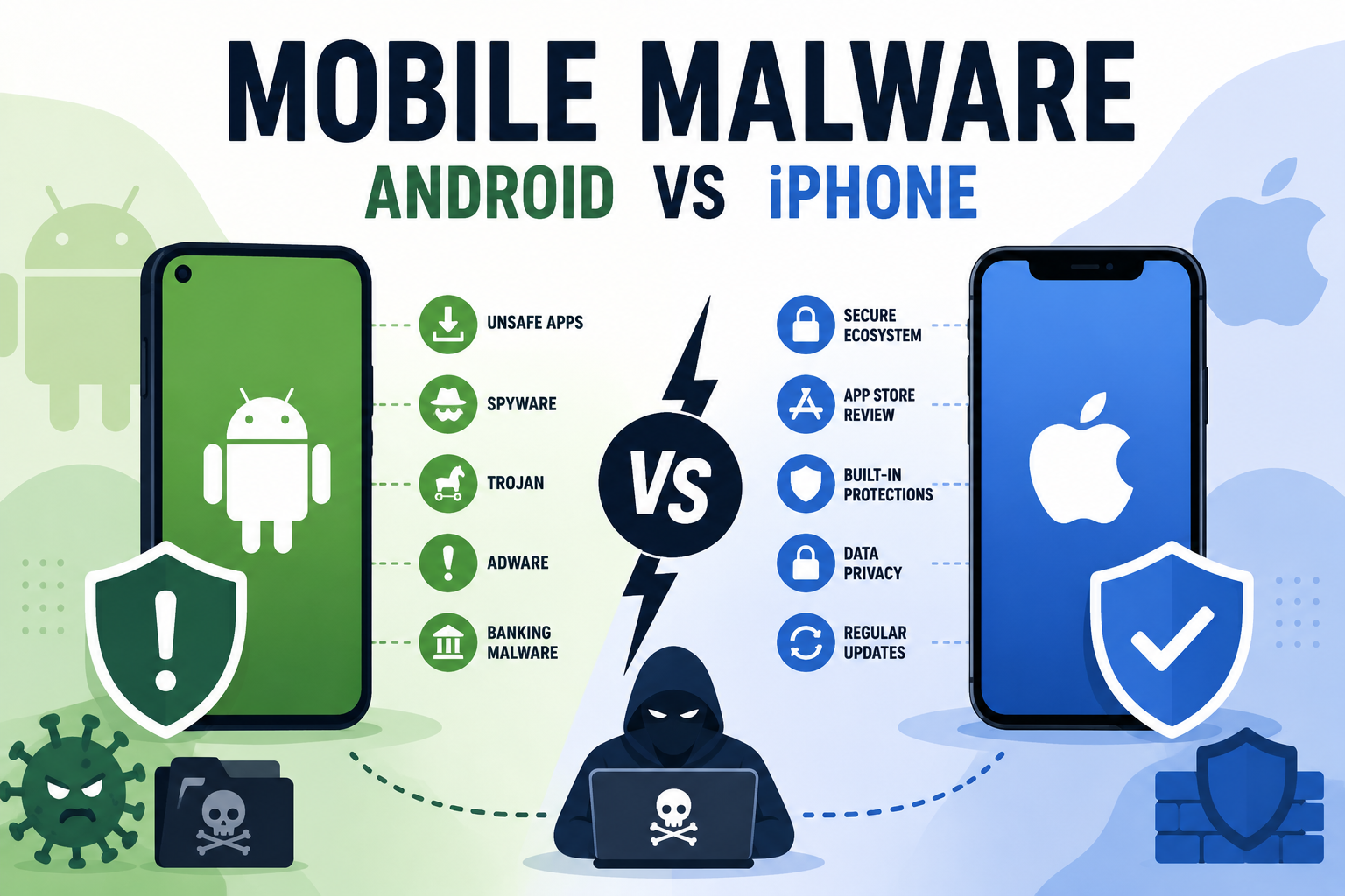 Mobile Malware 101: Android vs. iPhone Threats